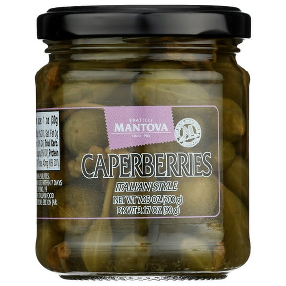 Mantova Caper Berries 7.05 oz (Pack of 12)