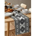 thumbnail image 2 of Table Runner Dresser Scarf 13 x 108 Inch Gray Southwestern Native Aztec Ethnic Style Geometric Table Runners Non-Slip Heat Kitchen Dining Table Decor for Indoor Outdoor Home Party Decoration, 2 of 7