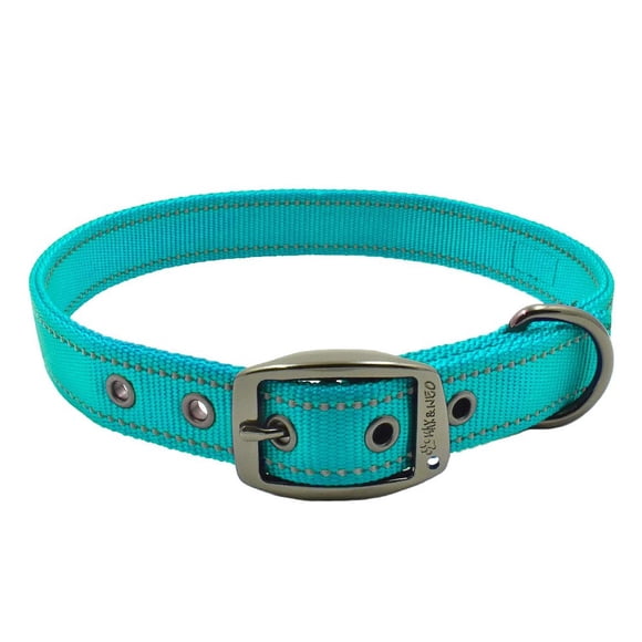 Collar para perro con hebilla de metal reflectante Max y Neo MAX – donamos un collar a un rescate de