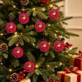 thumbnail image 3 of WWG Christmas Ornament Balls, Cute Resin Christmas Tree Decorations with Santa Claus Snowman Cake Patterns, Soft Faux Plush Hanging Ornaments with Cord, Reusable Holiday Decor for Christmas Tree, 3 of 7