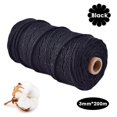 thumbnail image 2 of 3mm X 200m Natural Cotton Twisted Cord Craft Macrame Artisan Rope String Braided, 2 of 5