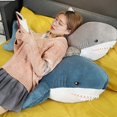 thumbnail image 4 of Giant Shark Stuffed Animal Pillow Soft Shark Plush Pillows, 4 of 5