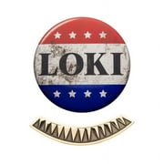 SALESONE Marvel Loki Replica Campaign Pin and Tie Bar Collector Box Set