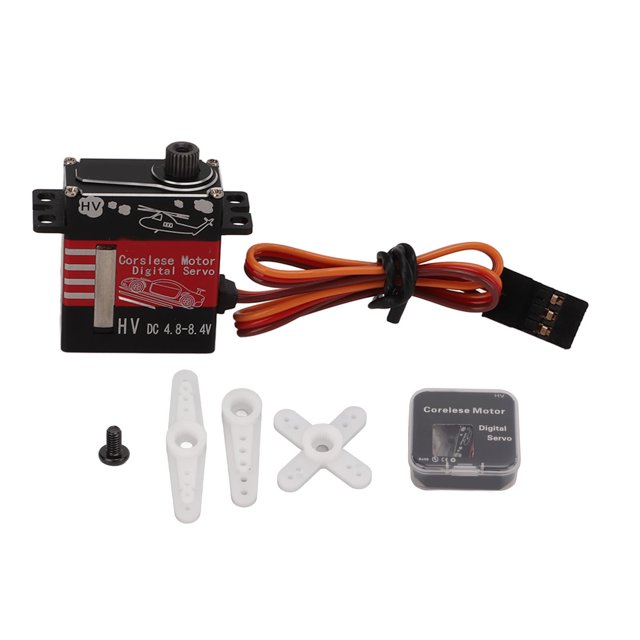 Servo digital de engranaje de metal D2007MG Servo digital RC duradero de 180 grados para helicóptero de coche RC