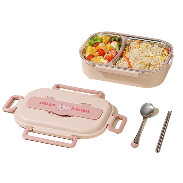 Box Lunch Bento Wdftyju Acero Inoxidable Apto para Microondas
