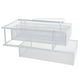 thumbnail image 1 of Organizador de gabinete extraíble con estantes deslizables para despensa, malla de alambre de metal de doble capa blanco 3 compartimentos, 1 of 9