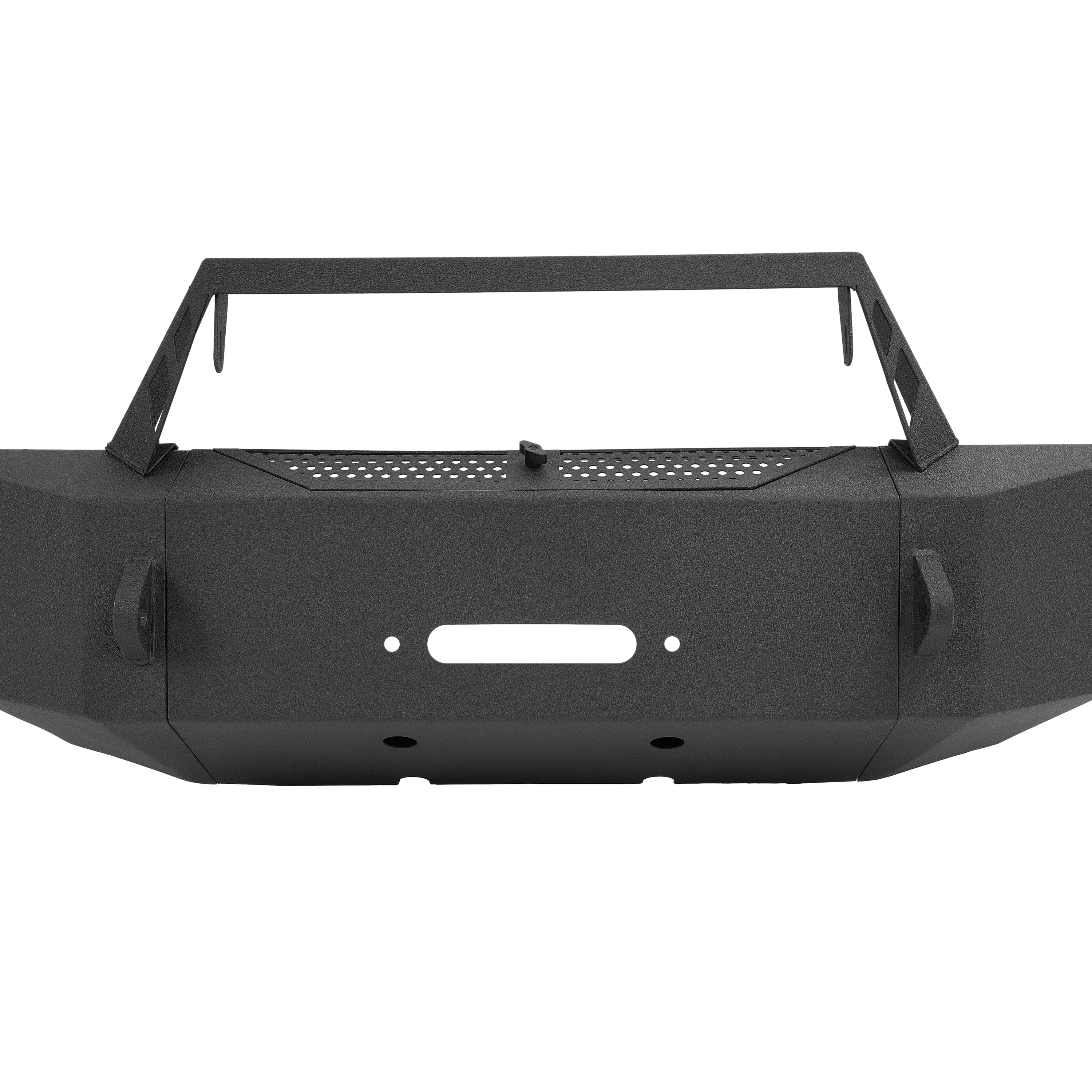 KOJEM Front Bumper, Fit for 2003 2004 2005 Dodge Ram 2500 3500 w/Winch Plate + LED Lights