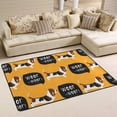 thumbnail image 5 of SKYSONIC Lightweight Soft Area Rugs Basset Hound Dog Floor Mat for Kids Playing Room Hardwood Floor Living Room 60x39 inch Nursery Rugs, 5 of 5
