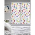 thumbnail image 4 of Living Room Curtains 72 Inches length, Colorful Polka Dot Window Treatment Curtain Drapes, Rainbow Polka Dot Watercolor Light Filtering Drapes for Bedroom Laundry Room, 52"x72", 2 Panels, 4 of 7