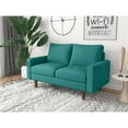 thumbnail image 4 of Kingway Furniture Ashton Linen Living Room Loveseat in Green, 4 of 5