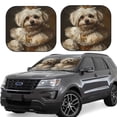 thumbnail image 1 of Saiise Chien Royal en Tenue Royale pour Pare-Soleil de Voiture Pliable (Lot de 2) Offre Protection Solaire avec un Design Pliable Facile pour Ombrage Pratique du Pare-Brise-Petit, 1 of 6