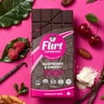 thumbnail image 4 of Zazubean Organic Chocolates Flirt Raspberry & Cherry Dark Chocolate Bars with Acai (6 x 85g), 4 of 5