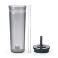 thumbnail image 6 of BUILT Torrent 24 oz Double-Wall Acrylic Tumbler Water Bottle with Straw, Gray, 6 of 11