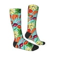 thumbnail image 4 of Lsque Vegetable Printed Crew Socks Men's Women's LightWeight Thin Casual Calf Socks ,Knee High Socks,Cotton Socks, 4 of 9