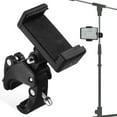thumbnail image 1 of 1 Set Mic Stand Phone Holder Adjustable Phone Holder Microphone Stand Phone Clip, 1 of 9