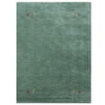 thumbnail image 3 of Rugsotic Carpets Hand Knotted Wool Area Rug 3'x5' Green Contemporary Rectangle Indoor Rug for Living Room, Bedroom Antimicrobial L00100, 3 of 10
