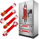 thumbnail image 1 of Juego de 4 fundas para manijas de puertas de refrigeradores navideñas, fundas de Santa Claus para electrodomésticos de cocina, protectores de manijas de puertas para refrigeradores,, 1 of 1