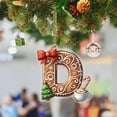 thumbnail image 4 of Pendientes Navideños Letra del Alphabet Christmas Tree Ornaments, Adornos Personalizados DIY Navideños, Colgantes para Árbol de Navidad, Xmas Tree Hanging Decor, Estilo Navideño, Pendientes para, 4 of 9