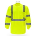thumbnail image 2 of High Visibility Safety Long Sleeve T-Shirt – Reflective Workwear with Front Pocket, 2 of 7