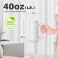 thumbnail image 2 of Tumbler with Handle lid and Straw 1200ML Cup Quencher h2.0 Flowstate Stainless Steel Vacuum Insulated Reusable Sipper Bottle for Water, Iced Tea or Coffee for Travel Mug, 2 of 8