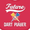 thumbnail image 4 of Inktastic Future Dart Player Boys or Girls Baby Bib, 4 of 4