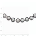 thumbnail image 2 of Designer 14K White Gold 11-12Mm Grey Near Round Freshwater Cultured Pearl Necklace (Length=18.00) (Width=11.50) Made In Canada, 2 of 2
