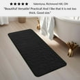 thumbnail image 5 of Memory Foam Runner Bath Mat Black Pebble Design 48x18, 5 of 9