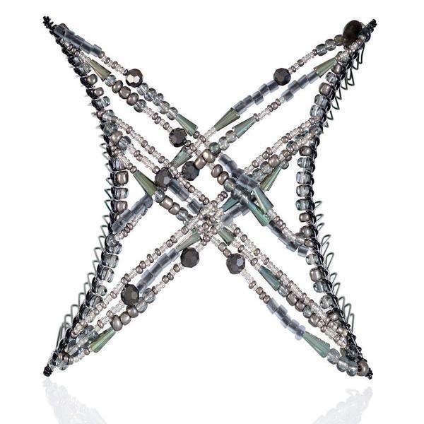 No Damage Hair Clip for Thick Curly Hair, Double Comb, All Ages (Large