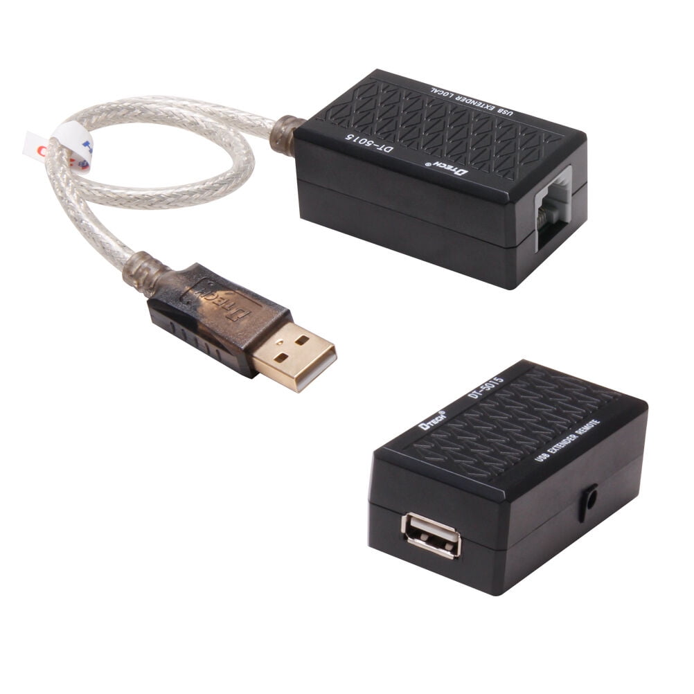 USB RJ45 Extender Adapter Over Cat5 Cat5e Lan Cable 2pcs Set