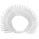 thumbnail image 1 of Cadena corporal con diamantes de imitación, elegante joyería de plata para fiestas, playas y discotecas. Estilo ovalado, 1 of 9