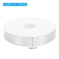 thumbnail image 2 of Uxcell 1" W x 100 Yards Polyester Satin Ribbon, Perfect for Craft Wedding Decor Party Hair Bow, White, 2 of 6