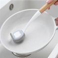 thumbnail image 4 of Dish Brush with Bamboo Handle Dish Scrubber Pan Brush, Dishwashing and Cleaning Double Head Pan Brus, 4 of 5