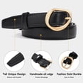 thumbnail image 2 of SENDEFN 2 Pack Women's Belts Leather with Gold Buckle Fashion Waist Belt for Ladies Casual Jeans Dresses, 2 of 6