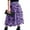 Purple, variant on Michellecmm Women’s Tulle Long Skirt, Vintage High Waist Flocked Floral Print Midi A-line Skirt