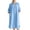 Light Blue#2, variant on Levmjia Women's Long Sleeve Midi Dress V Neck Loose Fit Casual Dress with Pockets Side Split Lounge Wear