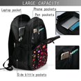 thumbnail image 4 of Balery Geometric Hearts Mochila con carga USB para hombre y mujer - Mochila impermeable y antirrobo para portátil con puerto USB para viajes, trabajo, estudios y universidad, 4 of 7