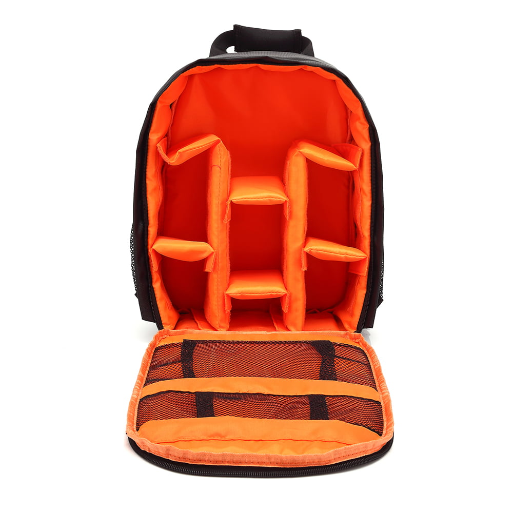 Multi-Functional Camera Backpack DSLR Waterproof Outdoor Carry Photo Bag for Camera Case for Nikon Canon Backpack Photography Color : Orange L