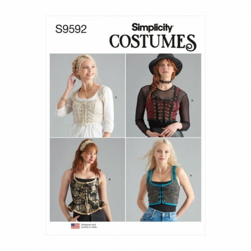 Simplicity Sewing Pattern 9592 Corsets EE (14-16-18-20)