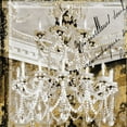 thumbnail image 2 of Sophie 6 15x15 Black Ornate Wood Framed with Double Matting Museum Art Print Titled - Draped Pearls Chandelier, 2 of 4
