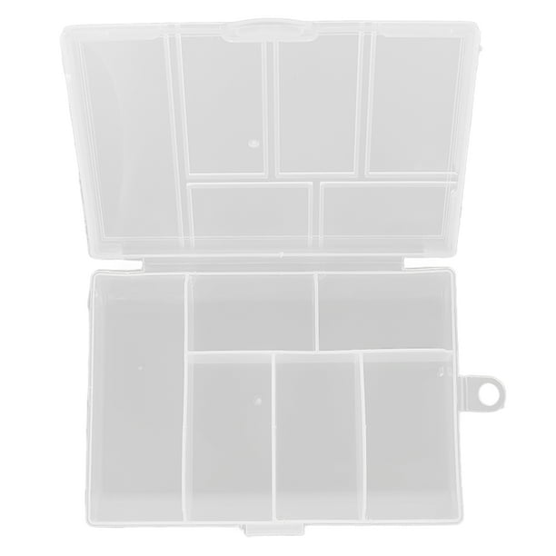 Caja organizadora transparente de 6 rejillas caja de almacenamiento de joyas con tapa de sellado para cuentas de manualidades de bricolaje caja de almacenamiento de plástico ANGGREK Otros