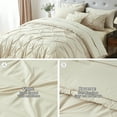 thumbnail image 4 of Davulos Twin Comforter Set, 5 Pieces Bedding Sets for All Season, Bed in a Bag with Comforter ,Flat Sheet ,Fitted Sheet ,Pillowcases & Shams,Khaki, 4 of 8