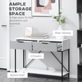 thumbnail image 4 of HOMCOM Console Table with 2 Drawers and Storage Shelf for Entryway Living Room, 4 of 10