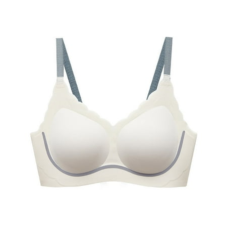 LLYWEY Bra for Older Women on Clearance Full-Coverage Bras Women Ladies Training Bra Style-210 Women Extra Lift Bra Feature Adult Female Lace Sports Bras White 38B