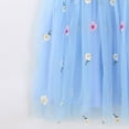 thumbnail image 5 of JDQJBZ Robe Sans Manches pour Filles, Tutu en Tulle Brodé Floral, Tenue de Fête pour 1-7 Ans, 5 of 5