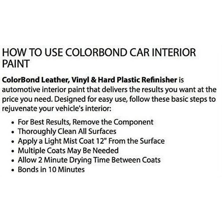  Customer reviews: ColorBond (162) Chrysler Taupe LVP Leather,  Vinyl & Hard Plastic Refinisher Spray Paint - 12 oz.