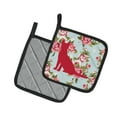 thumbnail image 2 of Caroline's Treasures BB1071-RS-BU-PTHD Cat Shabby Chic Blue Roses Pair of Pot Holders , 7.5HX7.5W, multicolor, 2 of 3