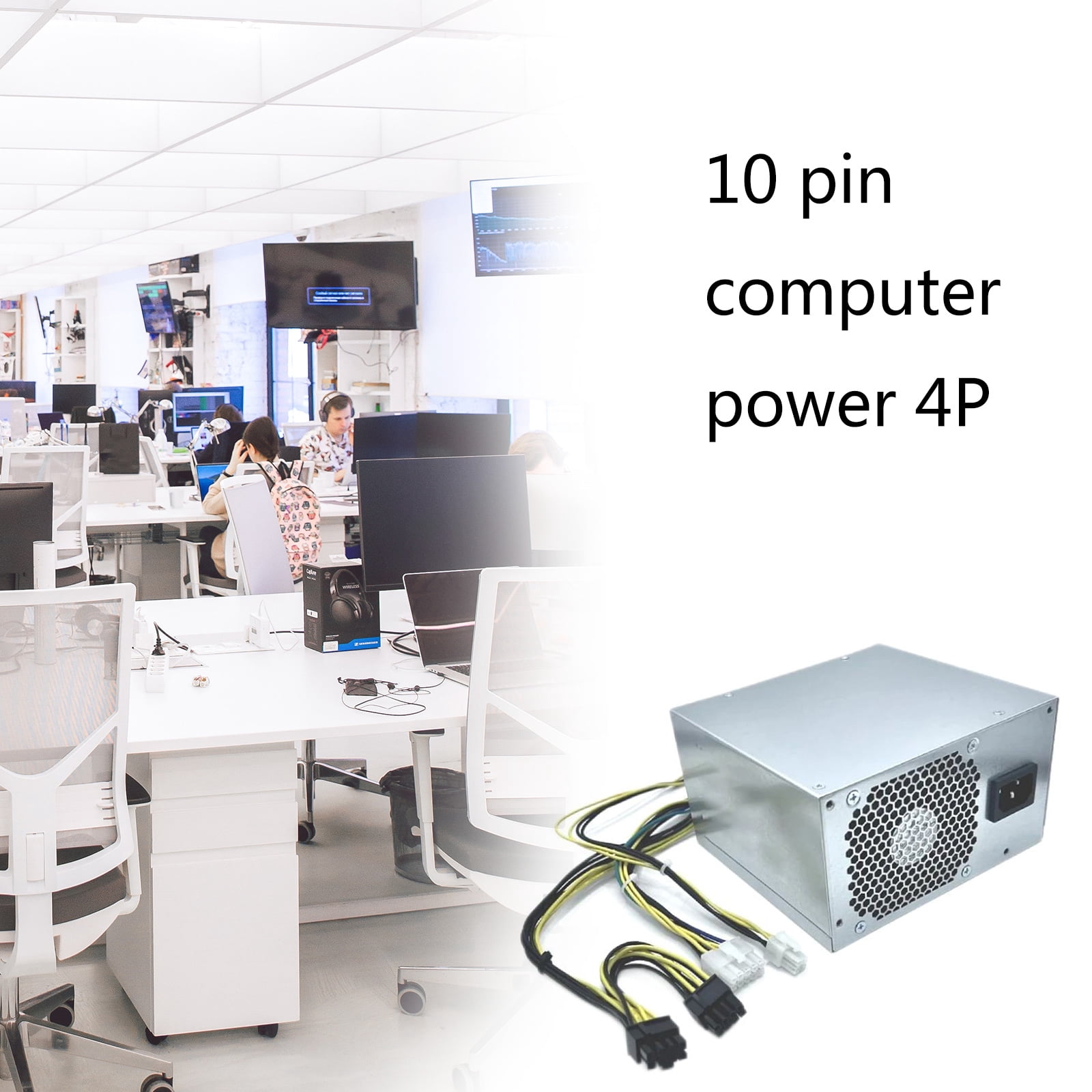 10Pin 500W Power Supply Unit B240NM-00 D240EPN-00 AC240EM-00 For M90t P340 P350 P348 Desktop Computers