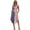 American Flag Design, variant on Sleeveless Sundress with Tiger Stripe Pattern, Asymmetric Midi Dress for Daily Wear and Social Gathering Events