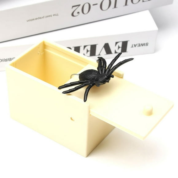 Zootealy Surprise Prank Toy Animal Spider Box Wooden Box Practice Fun Prank Naughty Toy Gift