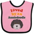 thumbnail image 3 of Inktastic Aussiedoodle Dog Boys or Girls Baby Bib, 3 of 4